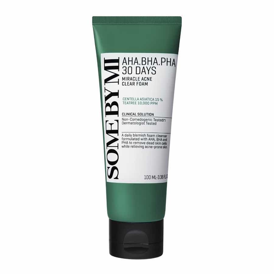 Spuma de curatare anti-imperfectiuni cu AHA BHA PHA Trouble line, 100ml - Some By Mi Spuma de curatare anti-imperfectiuni cu AHA BHA PHA Trouble line, 100ml - Some By Mi