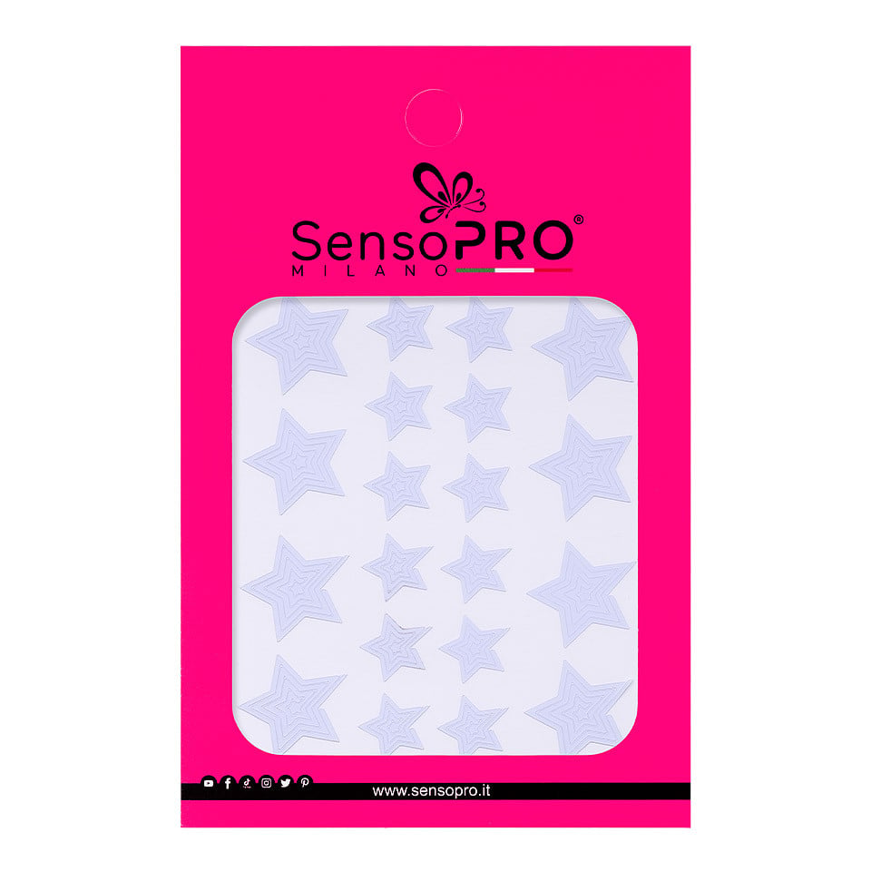 Sticker Sablon Nail Art SensoPRO Milano, Stars Shapes Sticker Sablon Nail Art SensoPRO Milano, Stars Shapes