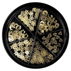 Strasuri Unghii LUXORISE, Unique Gold - 6 modele