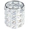 Suport Pensule Machiaj Crystal Magic Silver, LUXORISE Suport Pensule Machiaj Crystal Magic Silver, LUXORISE