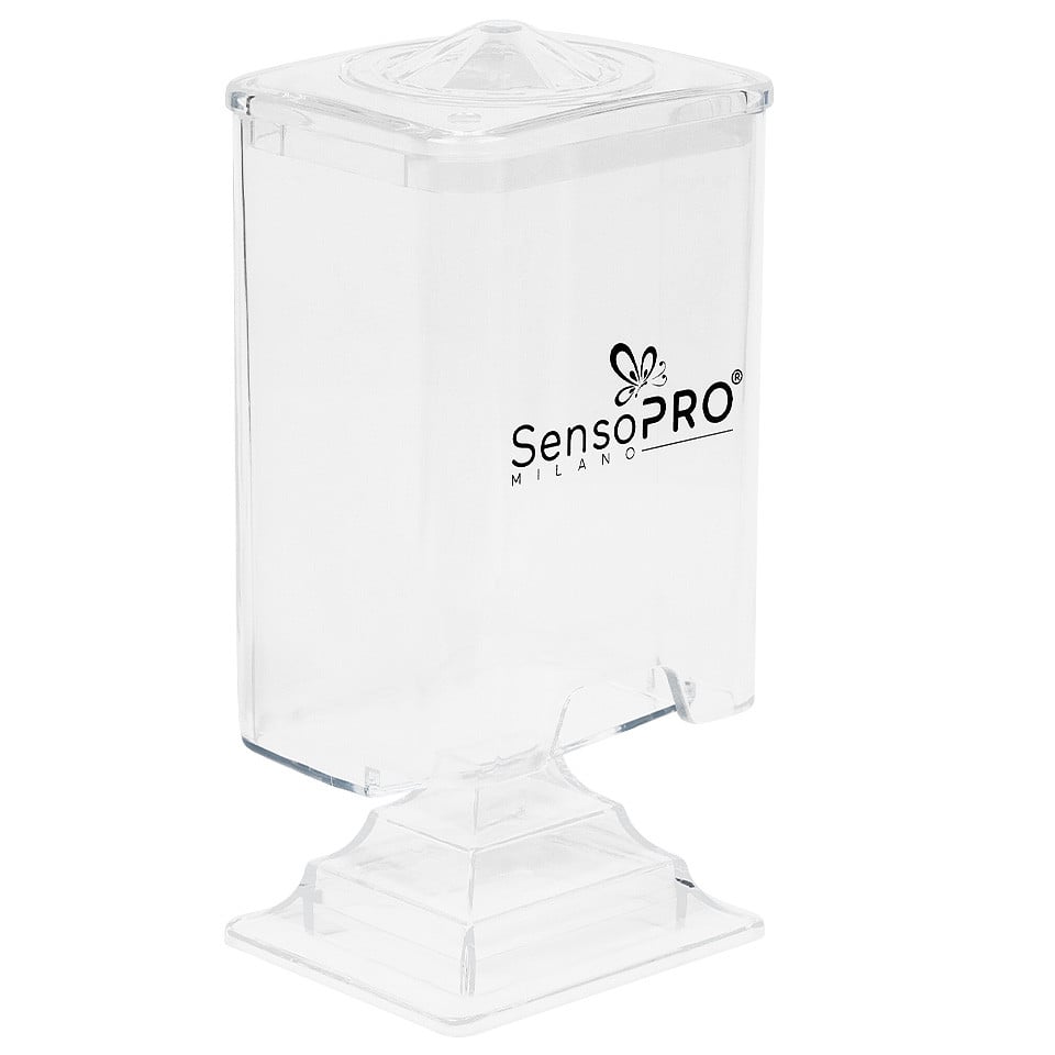 Suport servetele unghii SensoPRO Milano cu picior, Clear Suport servetele unghii SensoPRO Milano cu picior, Clear