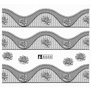 Tatuaj unghii A666 lace