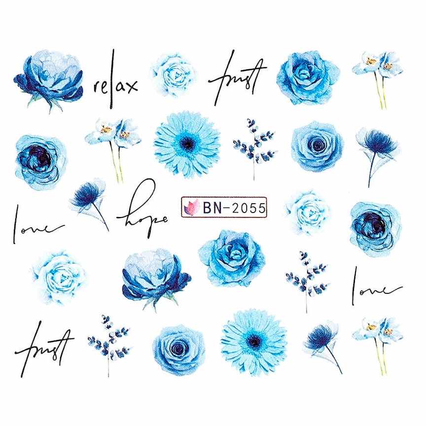 Tatuaj Unghii LUXORISE Blue Touch, BN-2055 Tatuaj Unghii LUXORISE Blue Touch, BN-2055