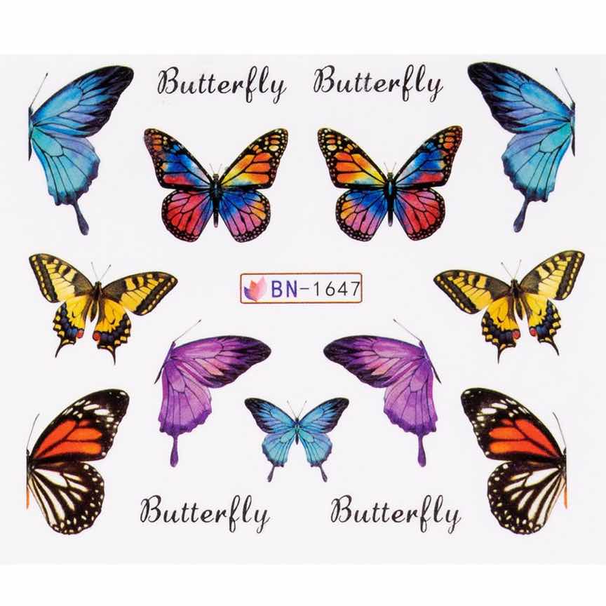 Tatuaj Unghii LUXORISE Butterfly Sky, BN-1647 Tatuaj Unghii LUXORISE Butterfly Sky, BN-1647