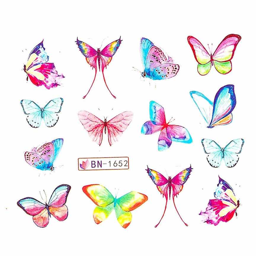 Tatuaj unghii LUXORISE, Butterfly Storm BN-1652 Tatuaj unghii LUXORISE, Butterfly Storm BN-1652
