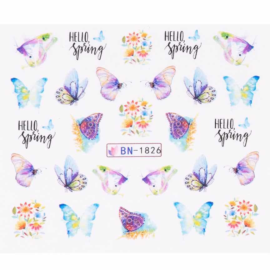 Tatuaj Unghii LUXORISE Butterfly Wink, BN-1826 Tatuaj Unghii LUXORISE Butterfly Wink, BN-1826