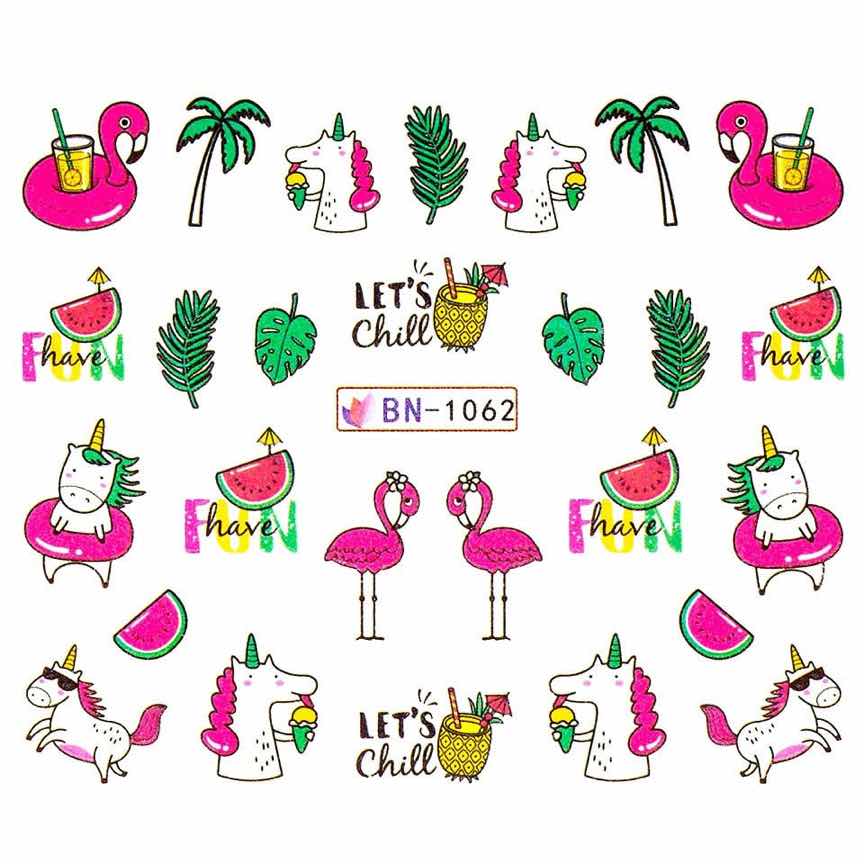 Tatuaj Unghii LUXORISE Flamingo Summer, BN-1062 Tatuaj Unghii LUXORISE Flamingo Summer, BN-1062