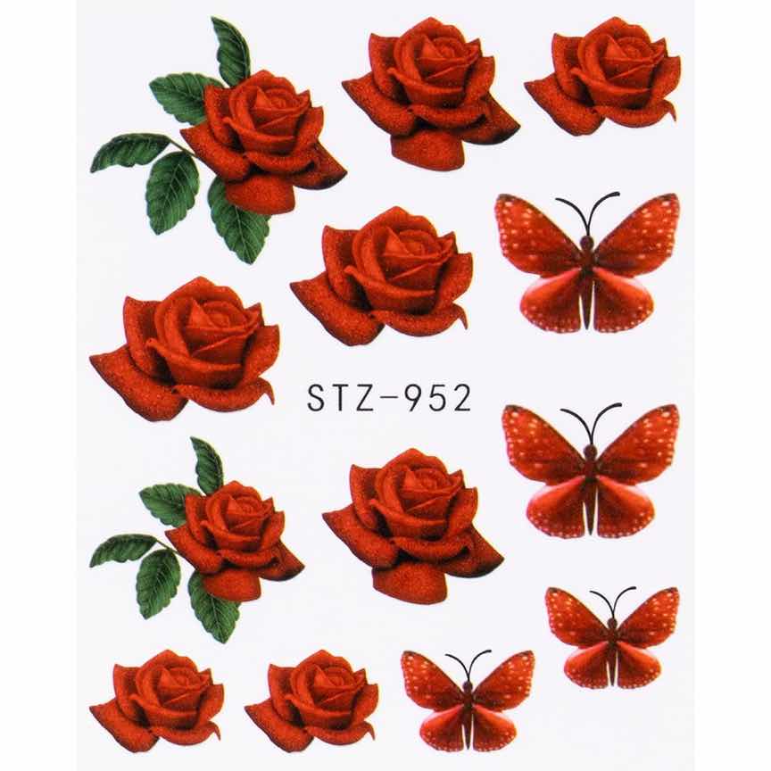 Tatuaj Unghii LUXORISE Flower Dare, STZ-952 Tatuaj Unghii LUXORISE Flower Dare, STZ-952