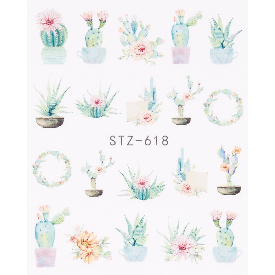 Tatuaj Unghii LUXORISE Flower Desert, STZ-618 Tatuaj Unghii LUXORISE Flower Desert, STZ-618