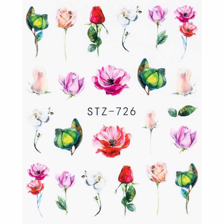 Tatuaj Unghii LUXORISE Flower Dream, STZ-726 Tatuaj Unghii LUXORISE Flower Dream, STZ-726