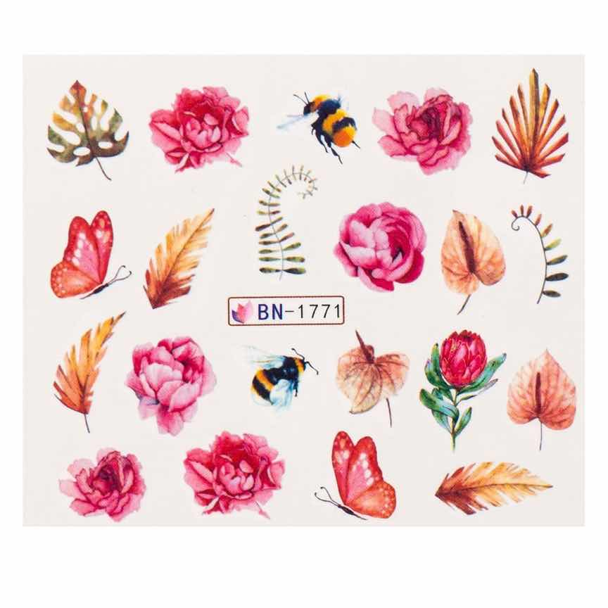 Tatuaj Unghii LUXORISE Flower Grace, BN-1771 Tatuaj Unghii LUXORISE Flower Grace, BN-1771