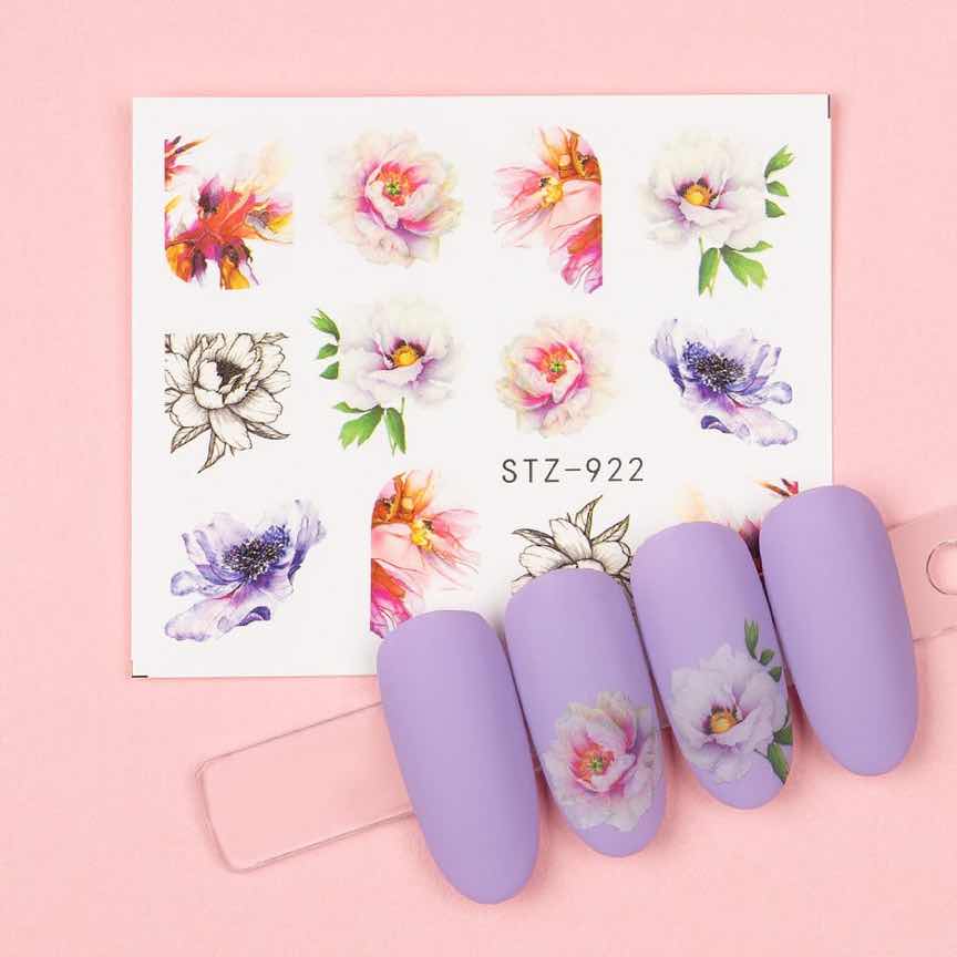 Tatuaj Unghii LUXORISE Flower Mix, STZ-922 Tatuaj Unghii LUXORISE Flower Mix, STZ-922