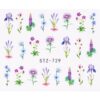 Tatuaj Unghii LUXORISE Flower Night, STZ-729