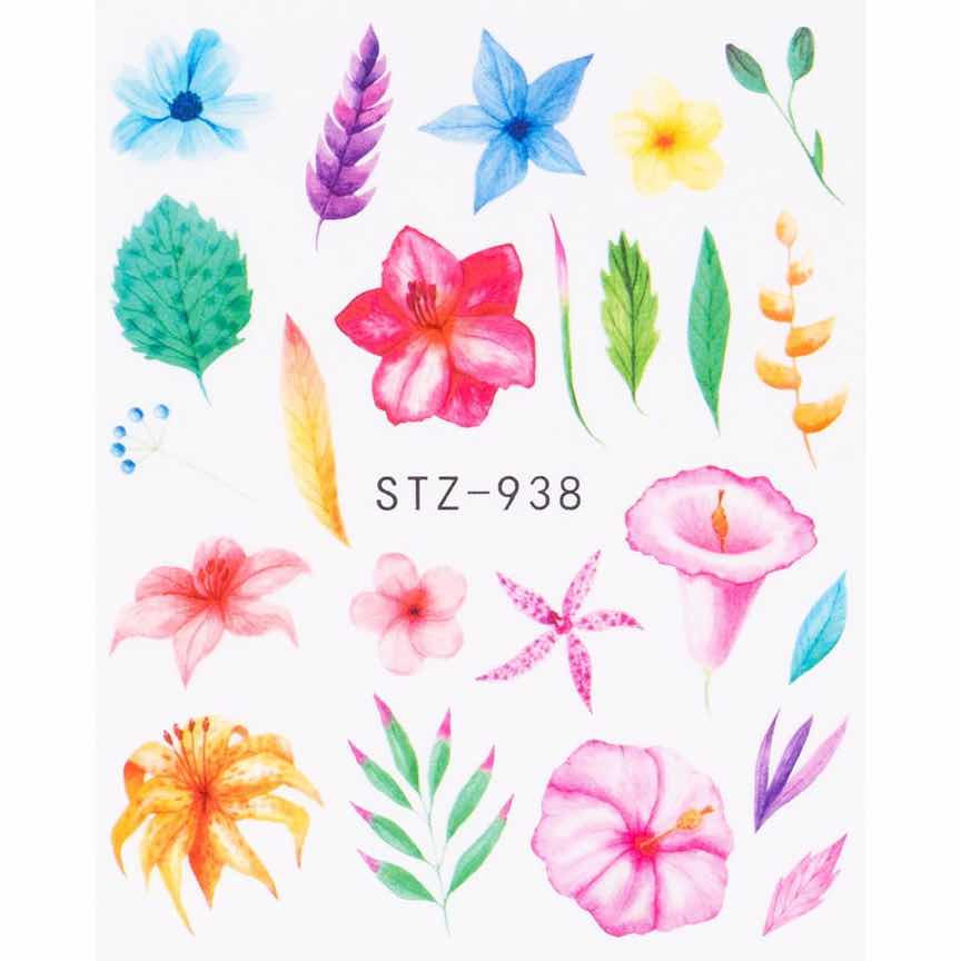 Tatuaj Unghii LUXORISE Flower Paradise, STZ-938 Tatuaj Unghii LUXORISE Flower Paradise, STZ-938