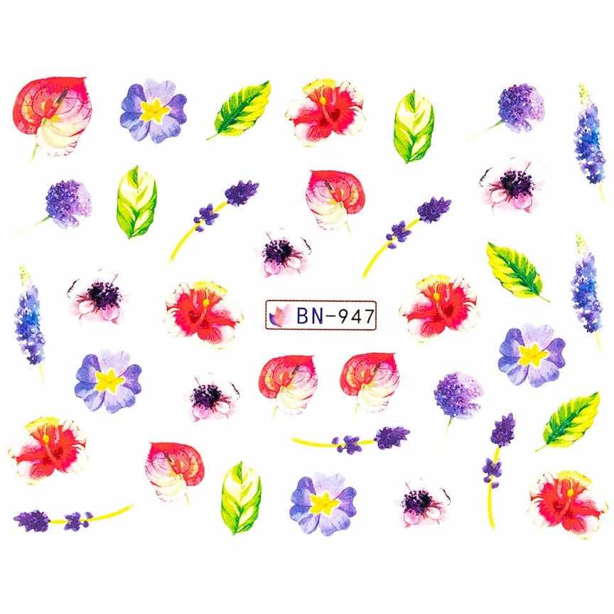 Tatuaj Unghii LUXORISE Flower Secrets, BN-947 Tatuaj Unghii LUXORISE Flower Secrets, BN-947