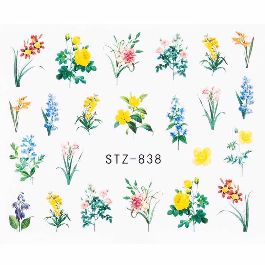 Tatuaj Unghii LUXORISE Flower Smoothie, STZ-838 Tatuaj Unghii LUXORISE Flower Smoothie, STZ-838