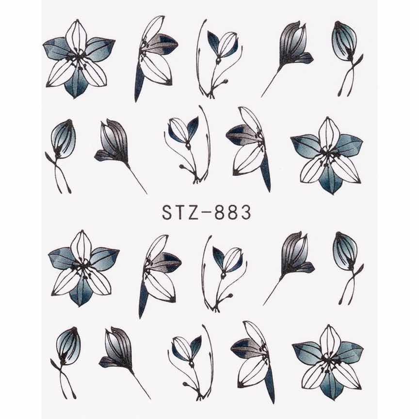 Tatuaj Unghii LUXORISE Simple Flower Art, STZ-883 Tatuaj Unghii LUXORISE Simple Flower Art, STZ-883