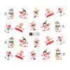 Tatuaj Unghii LUXORISE Snowmen Rush, A1153