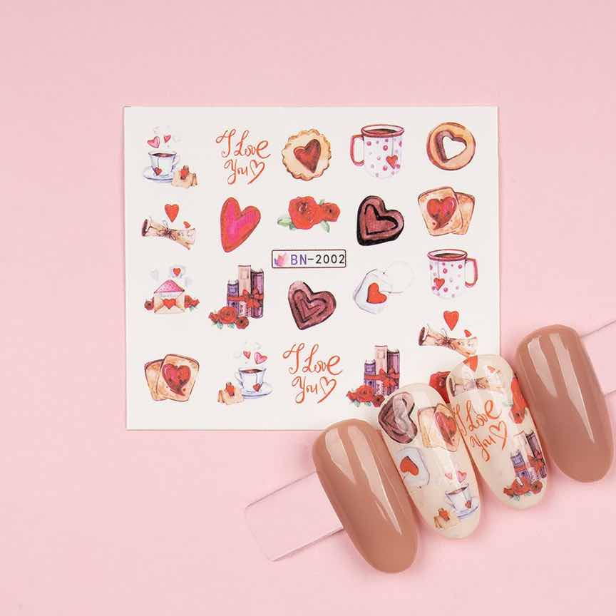 Tatuaj Unghii LUXORISE Sweet Heart, BN-2002 Tatuaj Unghii LUXORISE Sweet Heart, BN-2002