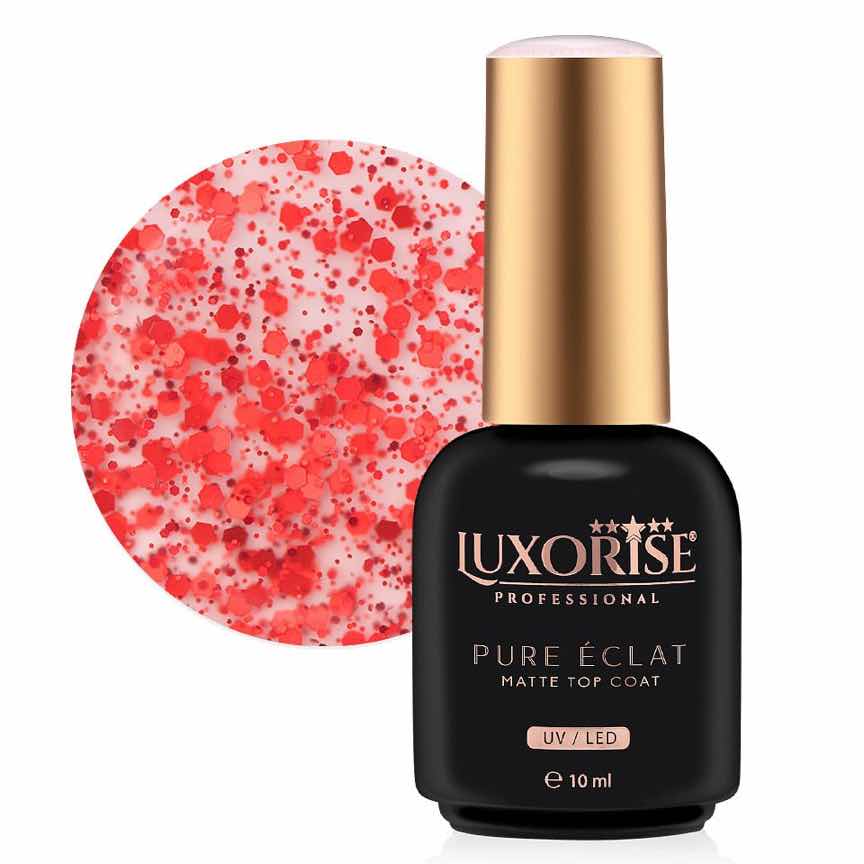 Top Coat LUXORISE - Pure Eclat Matte, Ruby 10ml Top Coat LUXORISE - Pure Eclat Matte, Ruby 10ml