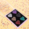 Trusa Glitter Ushas 6 culori - Heart Vibes #03 Trusa Glitter Ushas 6 culori - Heart Vibes #03